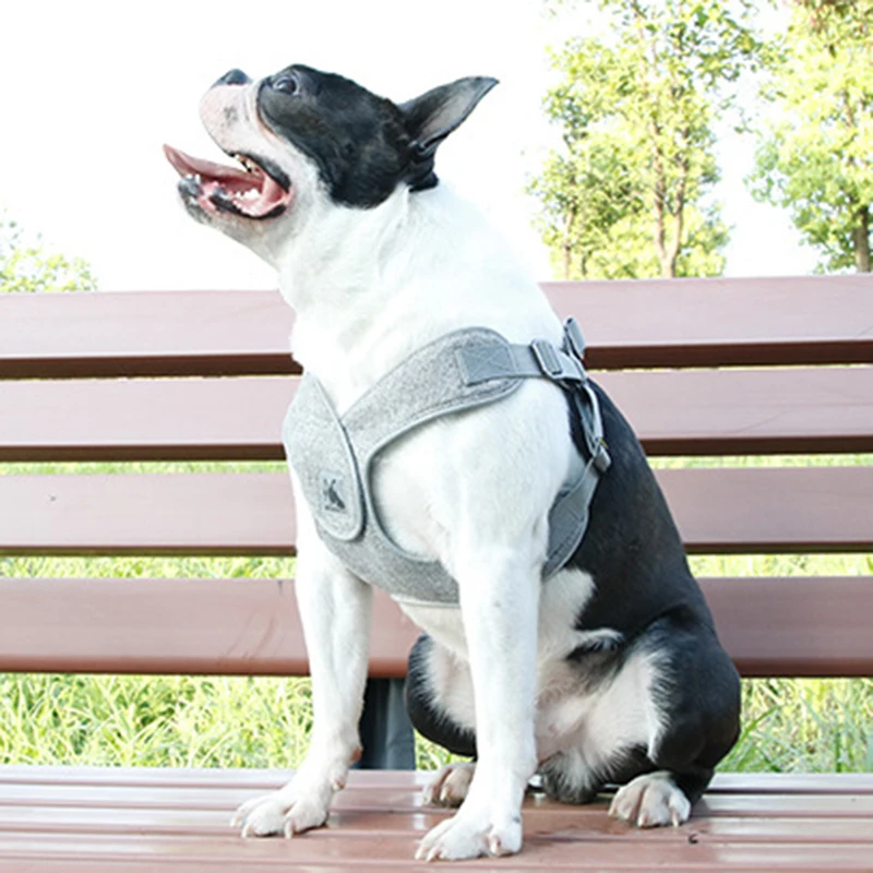 French Bulldog Pet Vest Harnesses for Small Medium Dogs Reflective Puppy Dog Harness and Leash Corgi mascotas Accessories Leads - Image 3