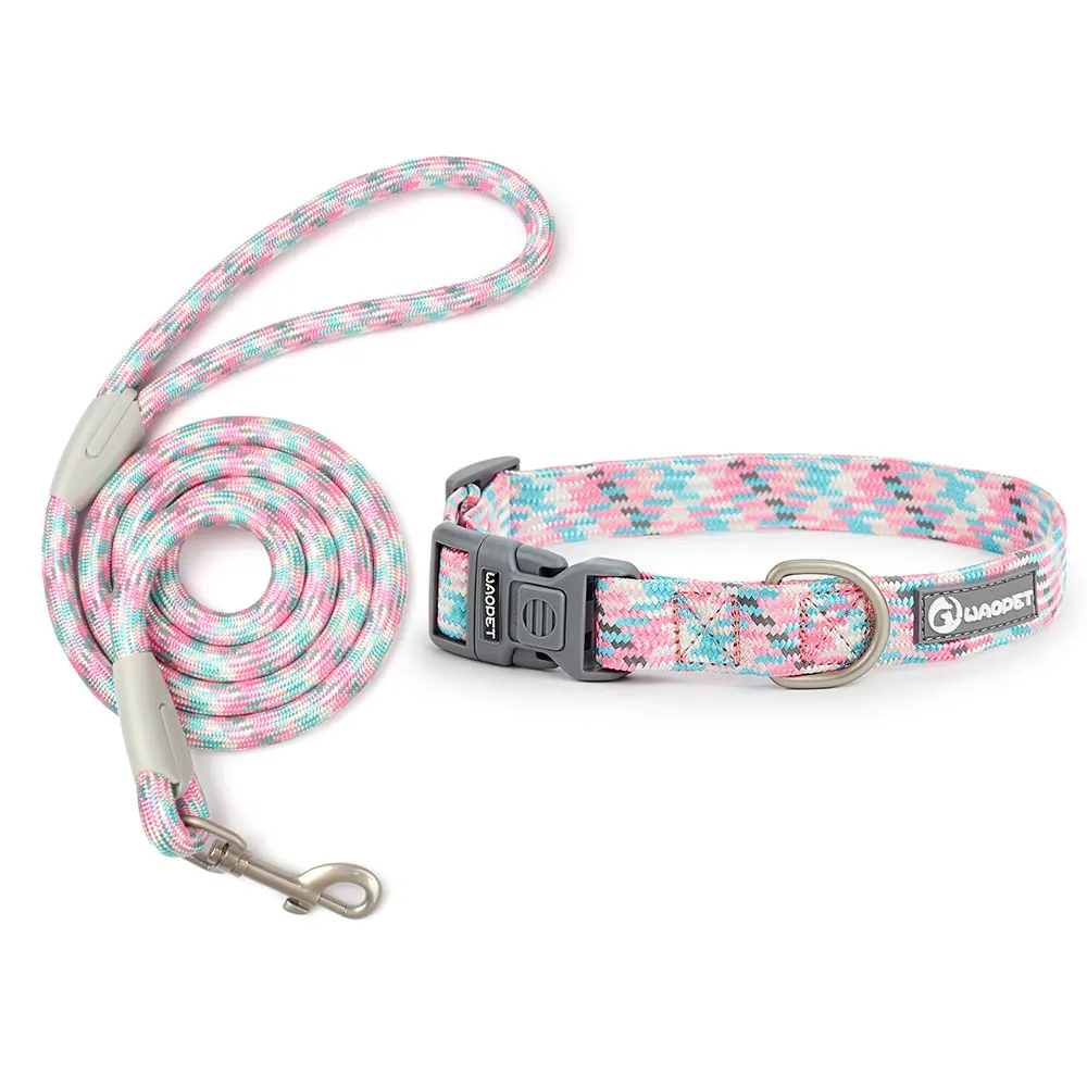 Leashes And Collar Set For Small Medium Large Dogs Pet French Bulldog Chihuahua Pug Outdoor Walking Lead Collar Leash Supplies - Image 12