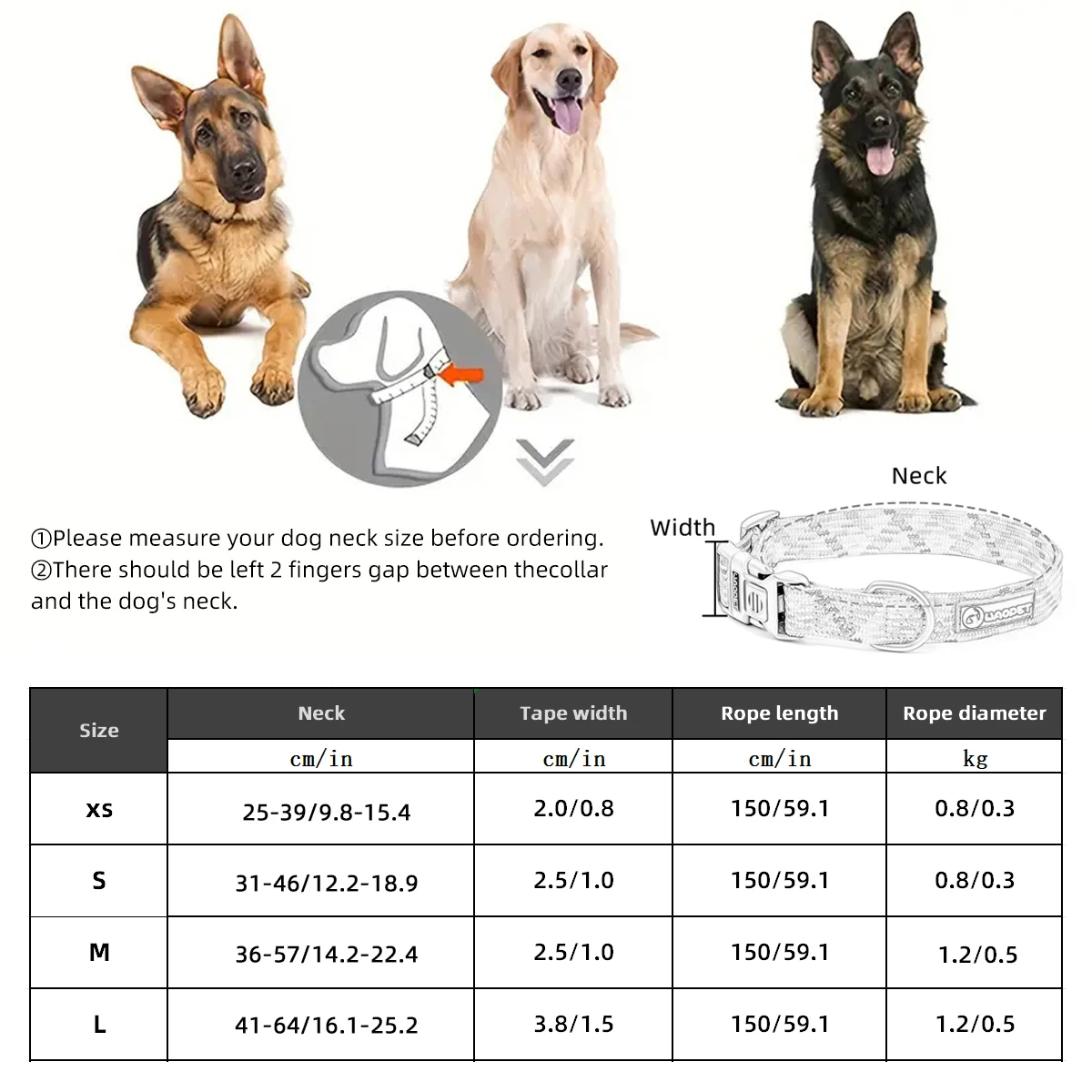 Leashes And Collar Set For Small Medium Large Dogs Pet French Bulldog Chihuahua Pug Outdoor Walking Lead Collar Leash Supplies - Image 17
