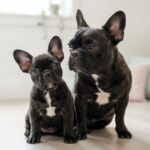 A French Bulldog puppy with erect bat ears