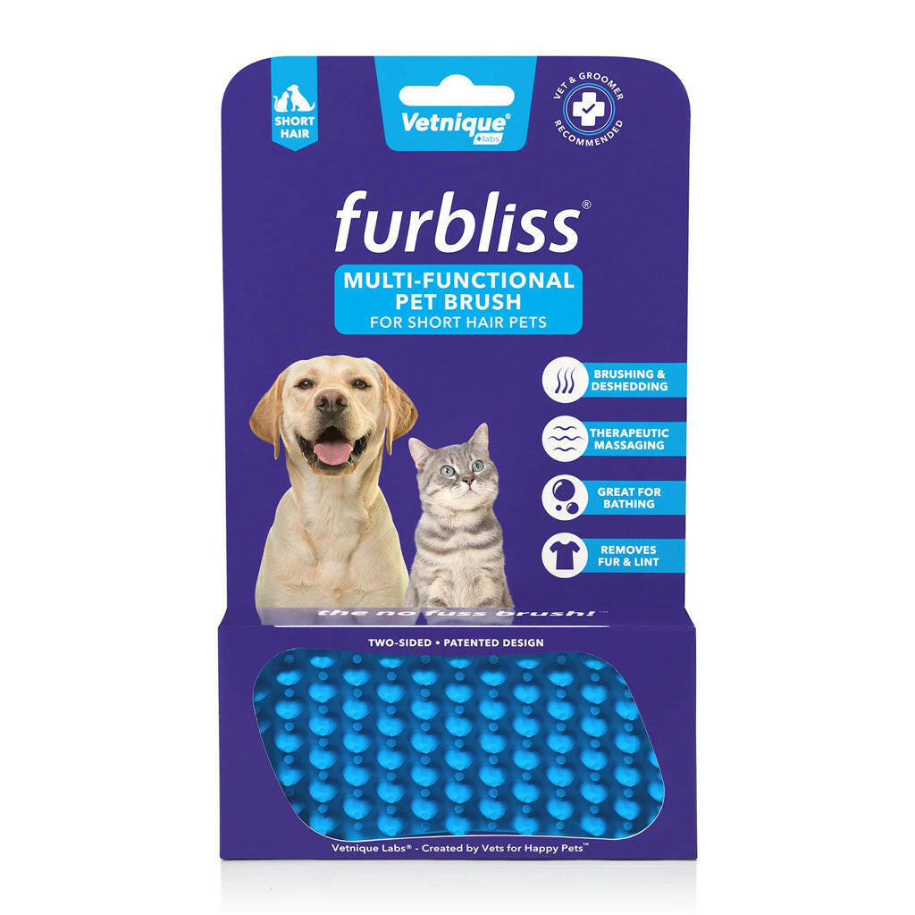 Furbliss Blue Short Hair Brush